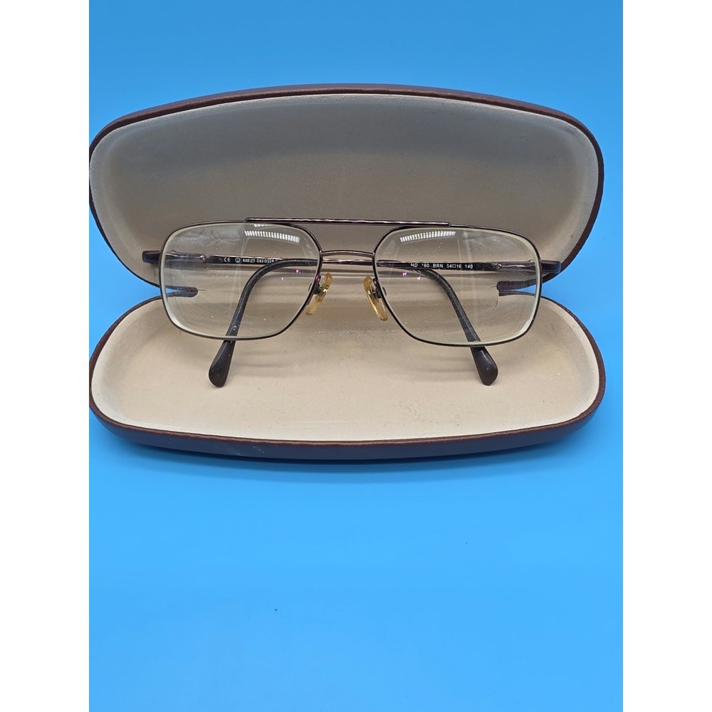 Harley Davidson Wire Frame Glasses And Case
